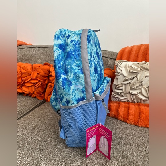 ❣️🆕Layer 8 Girls Blue Tie Dye Water Resistant Backpack ❣️ - Picture 6 of 11
